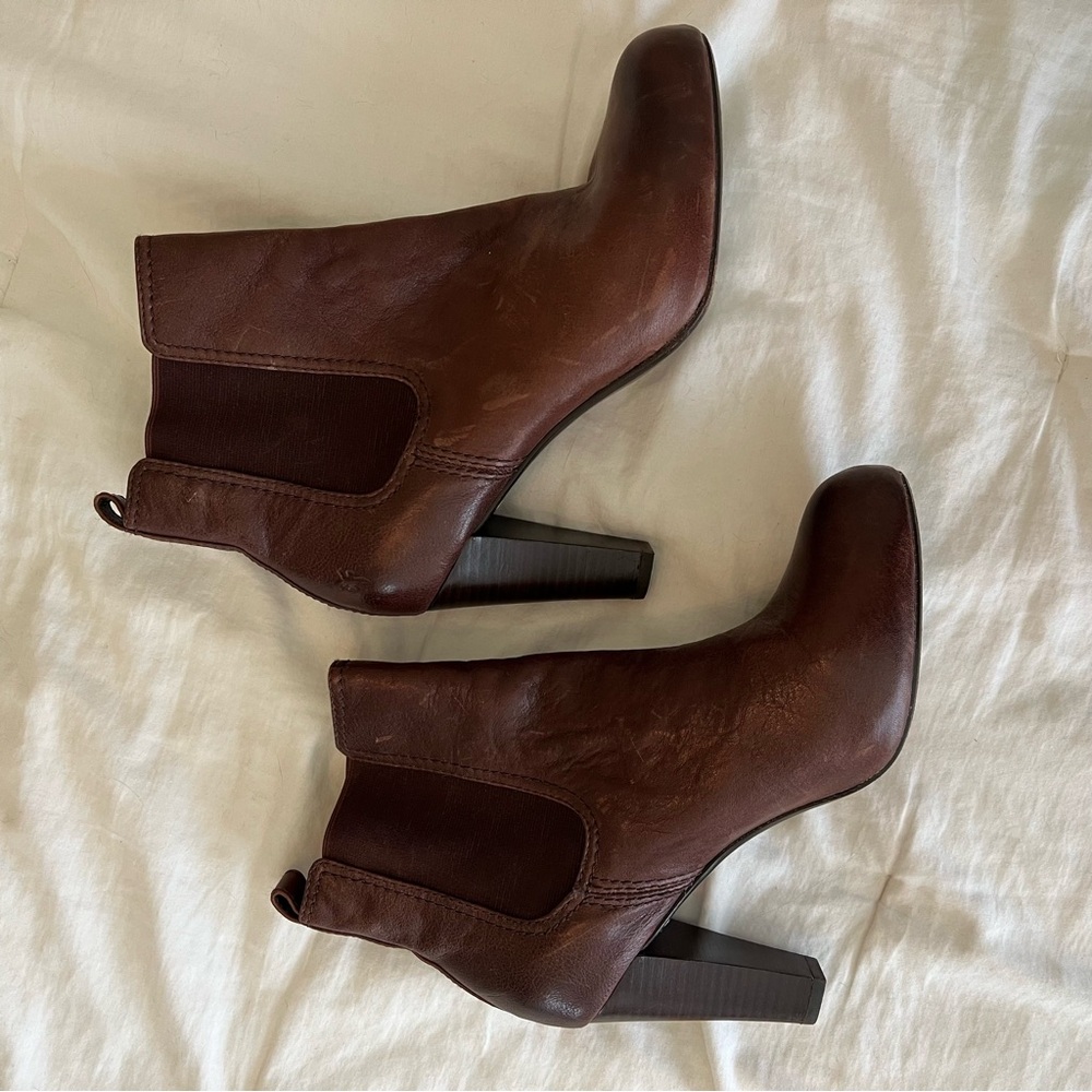 Frye Miranda Chelsea Boot Brown Leather Size 11 - Picture 6 of 14